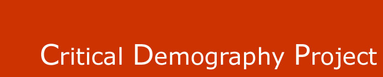 Title Image of the Critical Demography Project Website